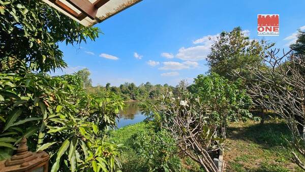 ขายบ้านพร้อมที่ดิน ขนาด 3 ไร่ 94 ตร.ว. ต.หนองบัว อ.เมือง กาญจนบุรี ติดแม่น้ำแควใหญ่ สวยมากๆ คุ้งน้ำสวยๆ เหมาะทำรีสอร์ท