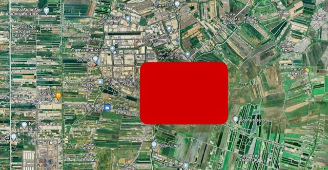 ให้เช่าที่ดิน นิคมอุตสาหกรรมลาดกระบัง ฉลองกรุง 37-40 ติดถนนฉลองกรุง ขนาด 33 ไร่ แบ่งเช่าได้ ถมแล้วมี 7-11 เช่าอยู่ บนพื้นที่สีแดง